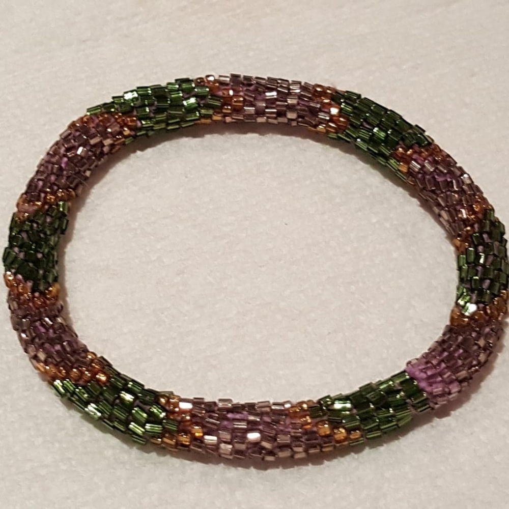 Nepal Glass Bead Bracelet